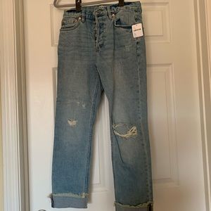 Straight Leg Free People Jeans